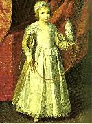 Philippe de Champaigne little girl with falcon oil painting